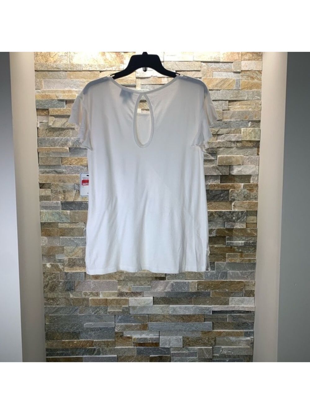 SUSINA Draped Ruffle Panel Tee - Picture 2 of 6